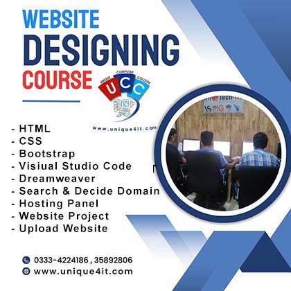 website designing course in dha lahore pakistan